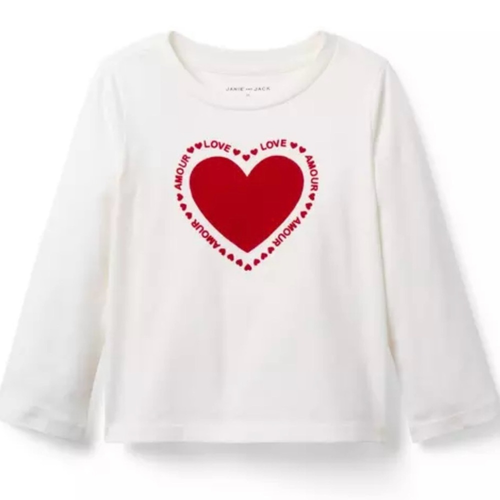 Janie and Jack Valentine Love Tee